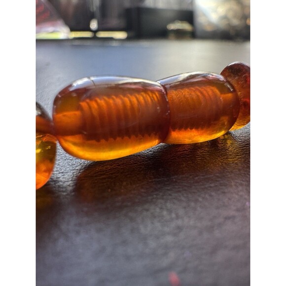 Vintage Baltic amber chips necklace Polished beads 20” - Picture 7 of 11